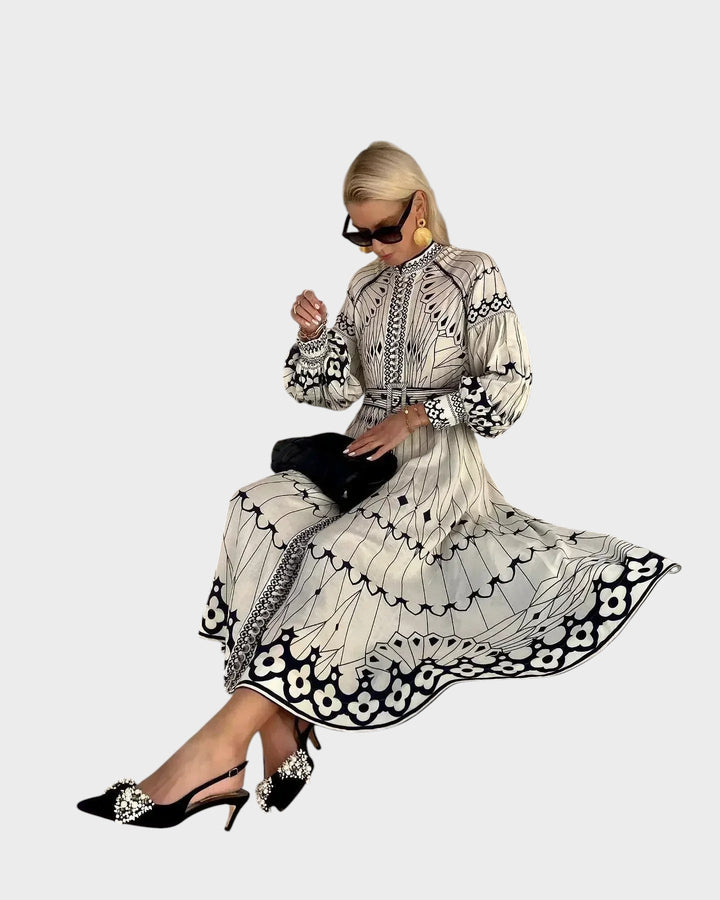 Mirabel - Vestido Chic con Diseño Retro