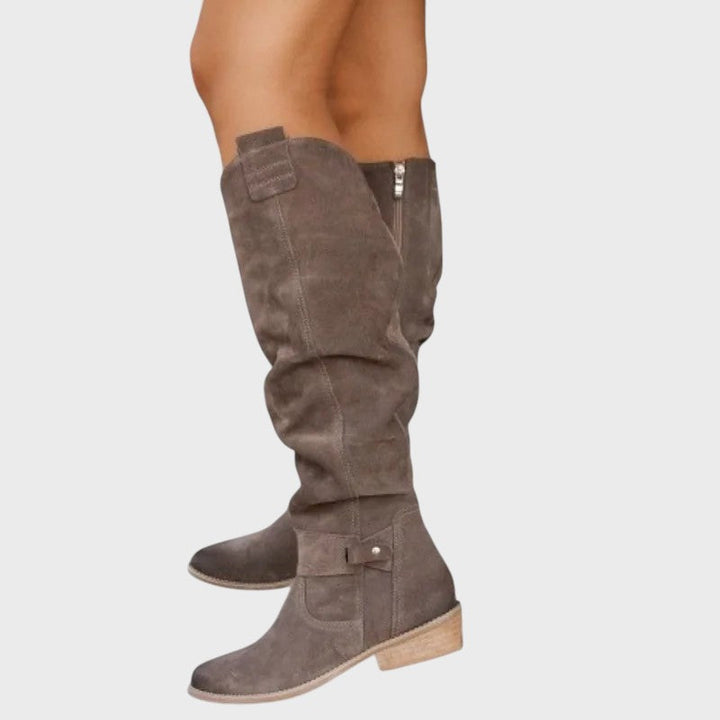 Sara - Botas de cuero elegantes para mujer