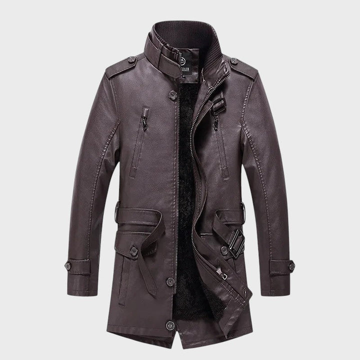 Ferdinand - Abrigo Largo de Cuero