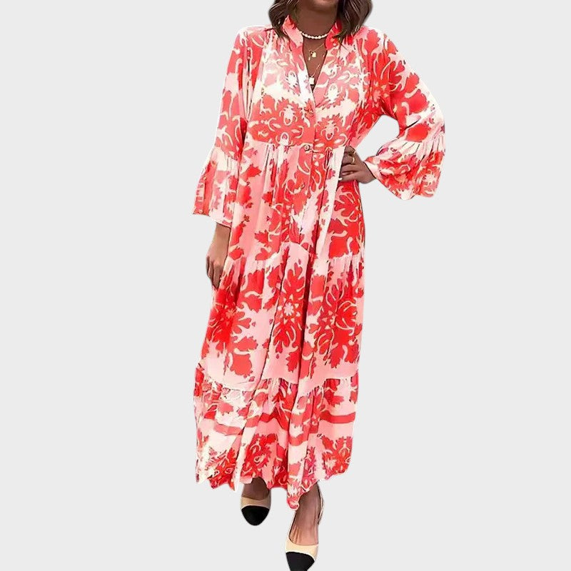 Álava - Vestido largo bohemio con estilo contemporáneo