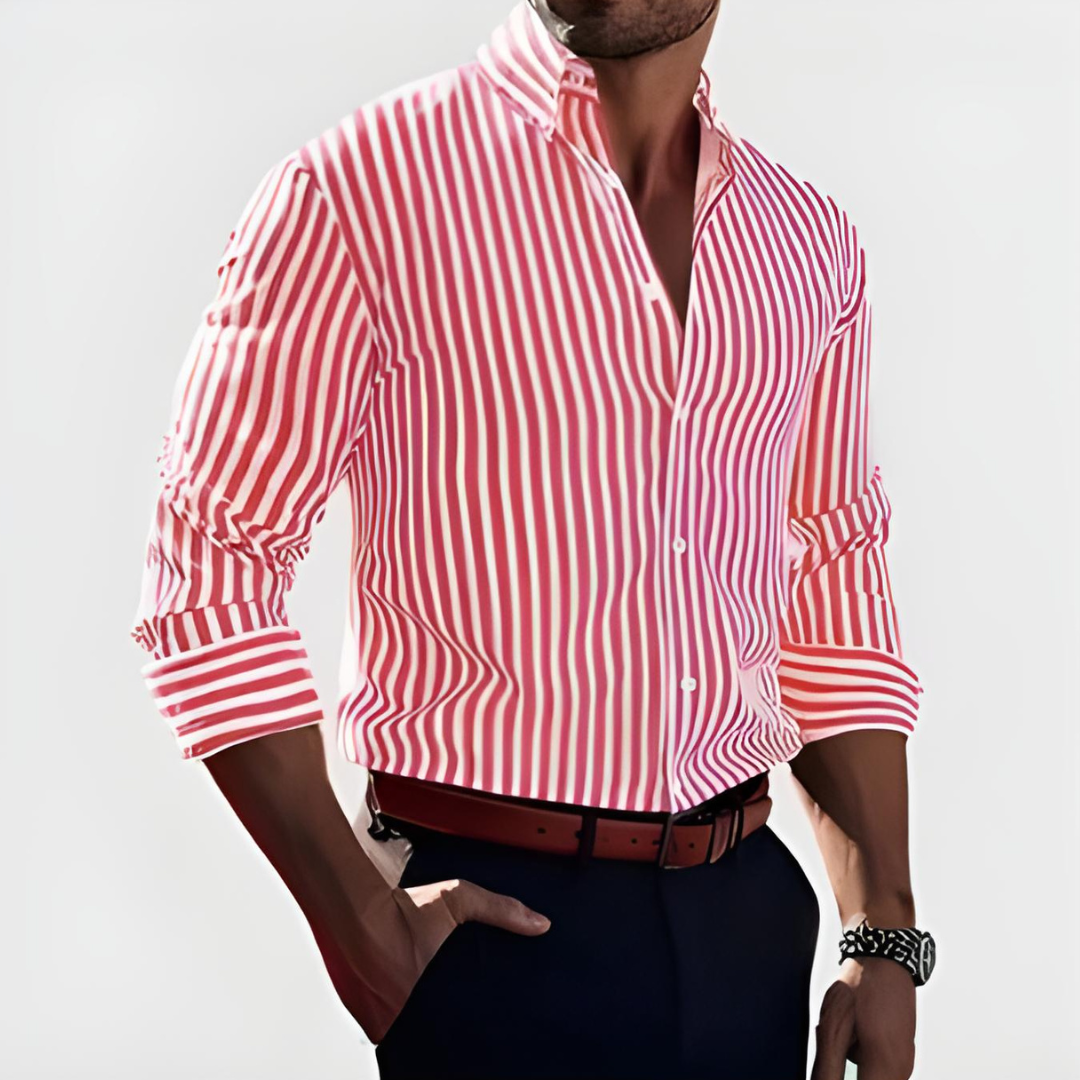 Karel – Camisa de Rayas Elegante