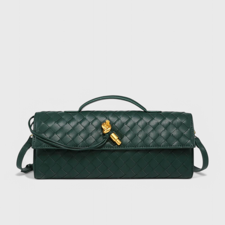 Clutch Melanie con Elegante Detalle de Nudo Dorado