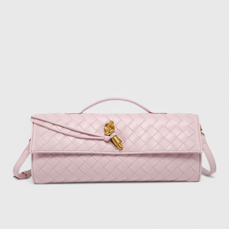 Clutch Melanie con Elegante Detalle de Nudo Dorado