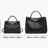 Bolsa Tejida Diaria en Color Índigo