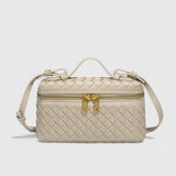 Milla Mini Woven Bag with Gold Accents