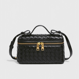 Milla Mini Woven Bag with Gold Accents