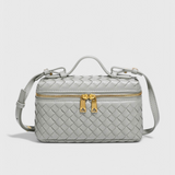 Milla Mini Woven Bag with Gold Accents
