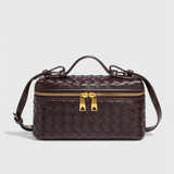 Milla Mini Woven Bag with Gold Accents