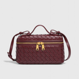Milla Mini Woven Bag with Gold Accents