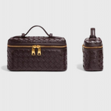 Milla Mini Woven Bag with Gold Accents