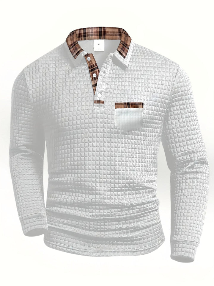 Sven - Camisa polo masculina con cuello a contraste
