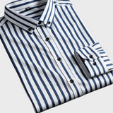 Denis – Camisa de rayas clásica para hombre