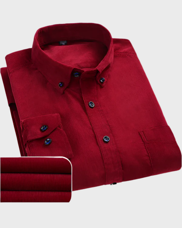 Emanuel – Camisa de hombre de terciopelo premium