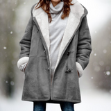 Jessica – Chaqueta de cuero y lino para el otoño en días fríos