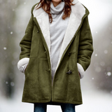 Jessica – Chaqueta de cuero y lino para el otoño en días fríos