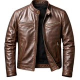 Chaqueta de cuero retro