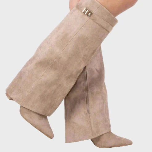 Adriana – Elegantes botas altas con tacón cuadrado