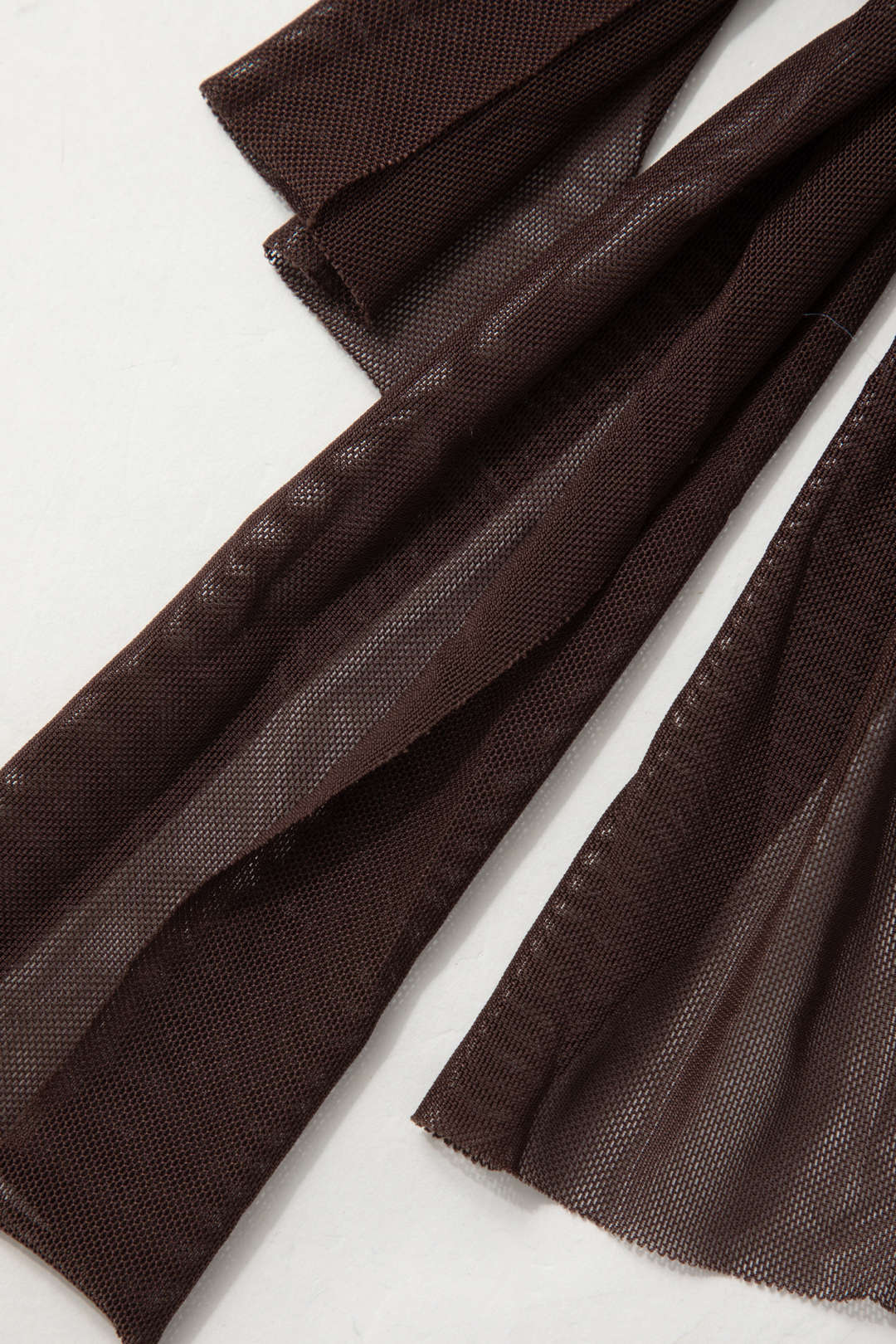 Vilma - Vestido corto de punto semitransparente con lazo