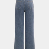 Fabiana – Pantalones Rectos de Mezclilla