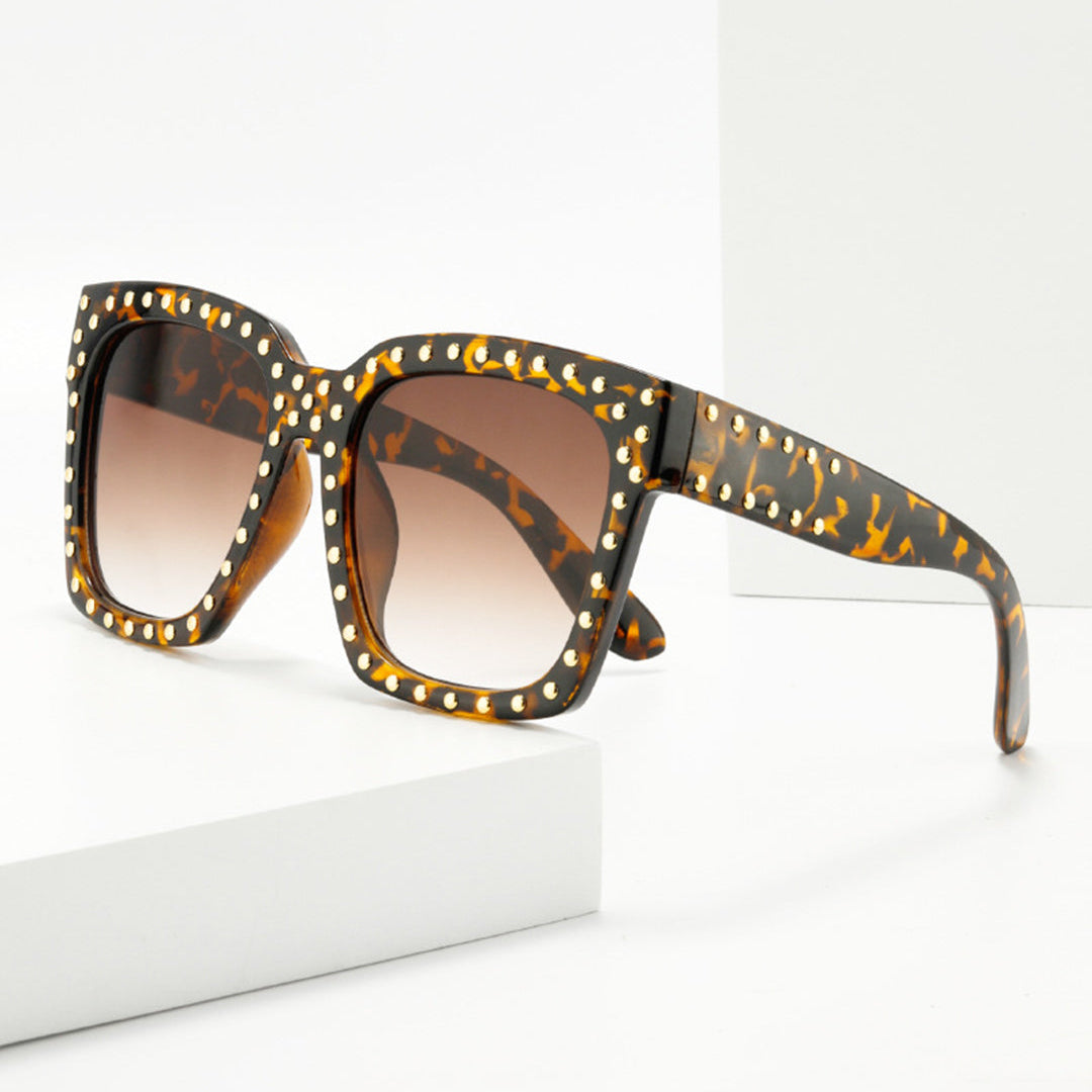 Lucie - Gafas de sol cuadradas con detalles de remaches