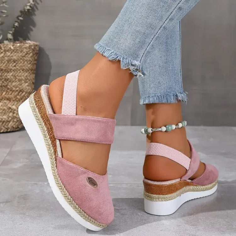 Liliana – Elegantes sandalias de plataforma con tira elástica