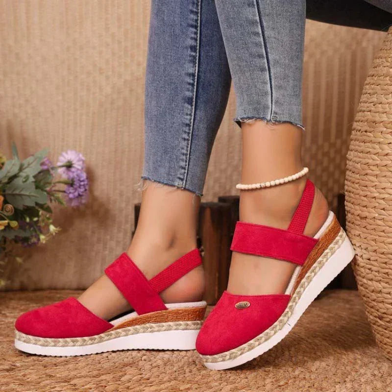Liliana – Elegantes sandalias de plataforma con tira elástica