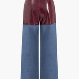 Eva – Pantalones de Cuero Sintético