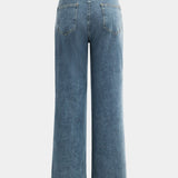 Fabiana – Pantalones Rectos de Mezclilla