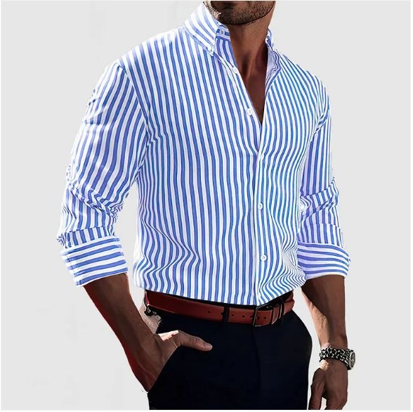 Karel – Camisa de Rayas Elegante