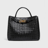 Bolsa Tejida Diaria en Color Índigo