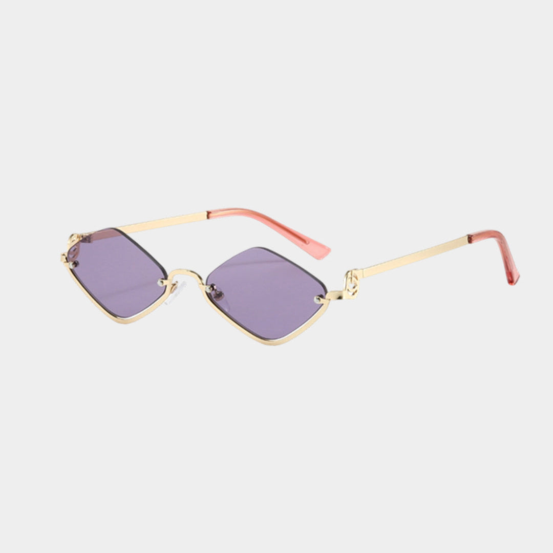 Camila - Gafas de sol metálicas con diseño romboidal