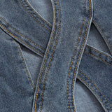 Fabiana – Pantalones Rectos de Mezclilla