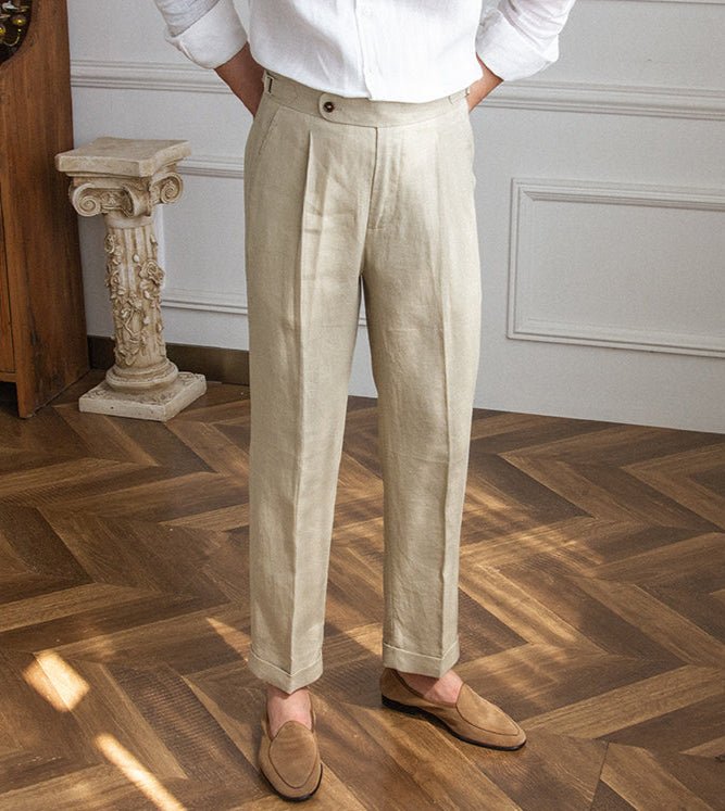 Jonh – Elegantes Pantalones de Lino