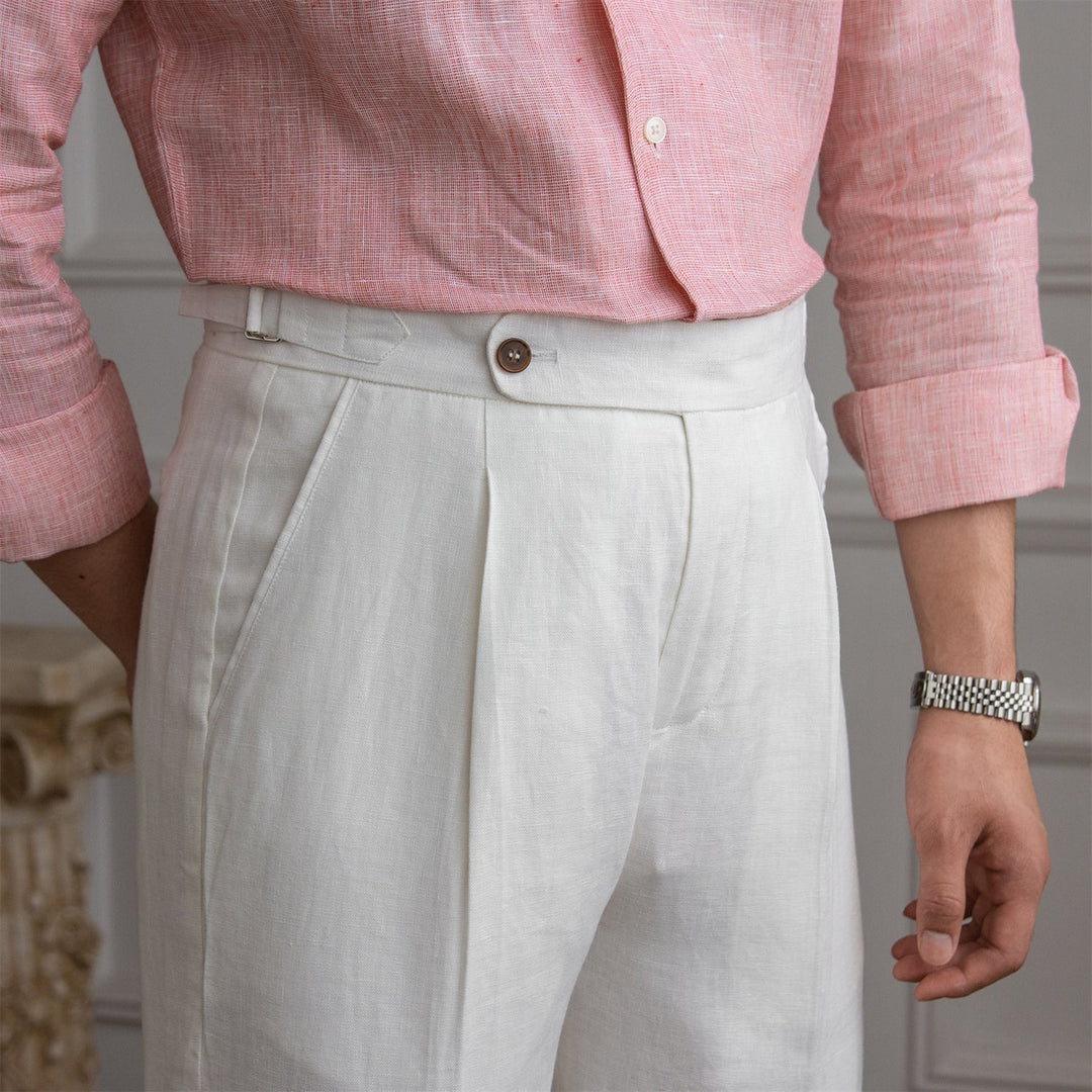Jonh – Elegantes Pantalones de Lino