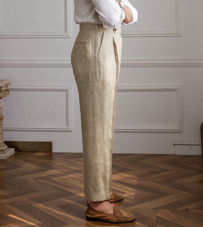 Jonh – Elegantes Pantalones de Lino