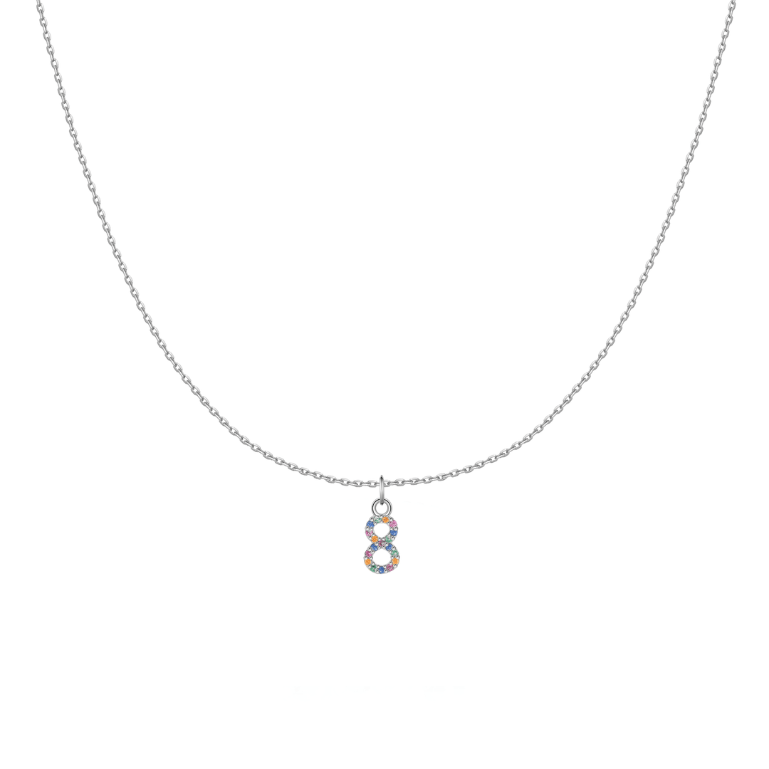 Collar 'Pequeños Números' - Plata Esterlina