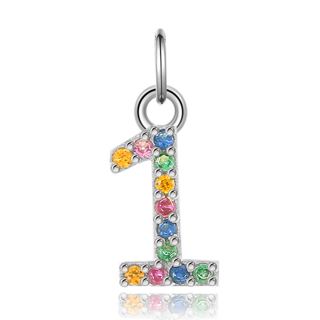 Collar 'Pequeños Números' - Plata Esterlina