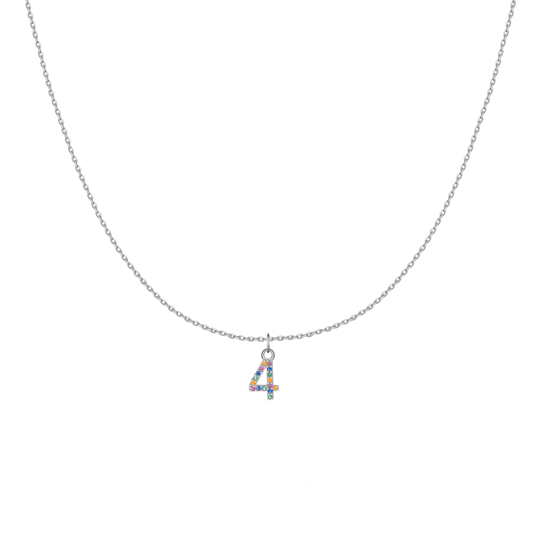 Collar 'Pequeños Números' - Plata Esterlina