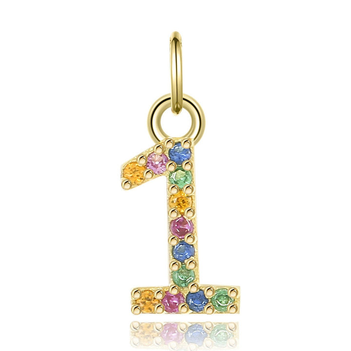 Collar 'Pequeños Números' - Plata Esterlina