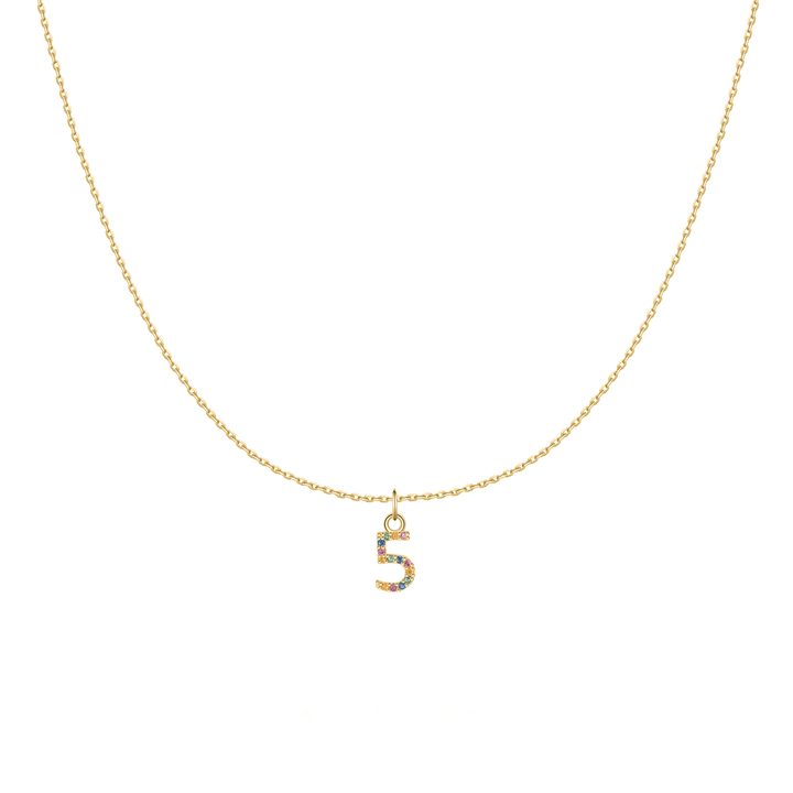 Collar 'Pequeños Números' - Plata Esterlina