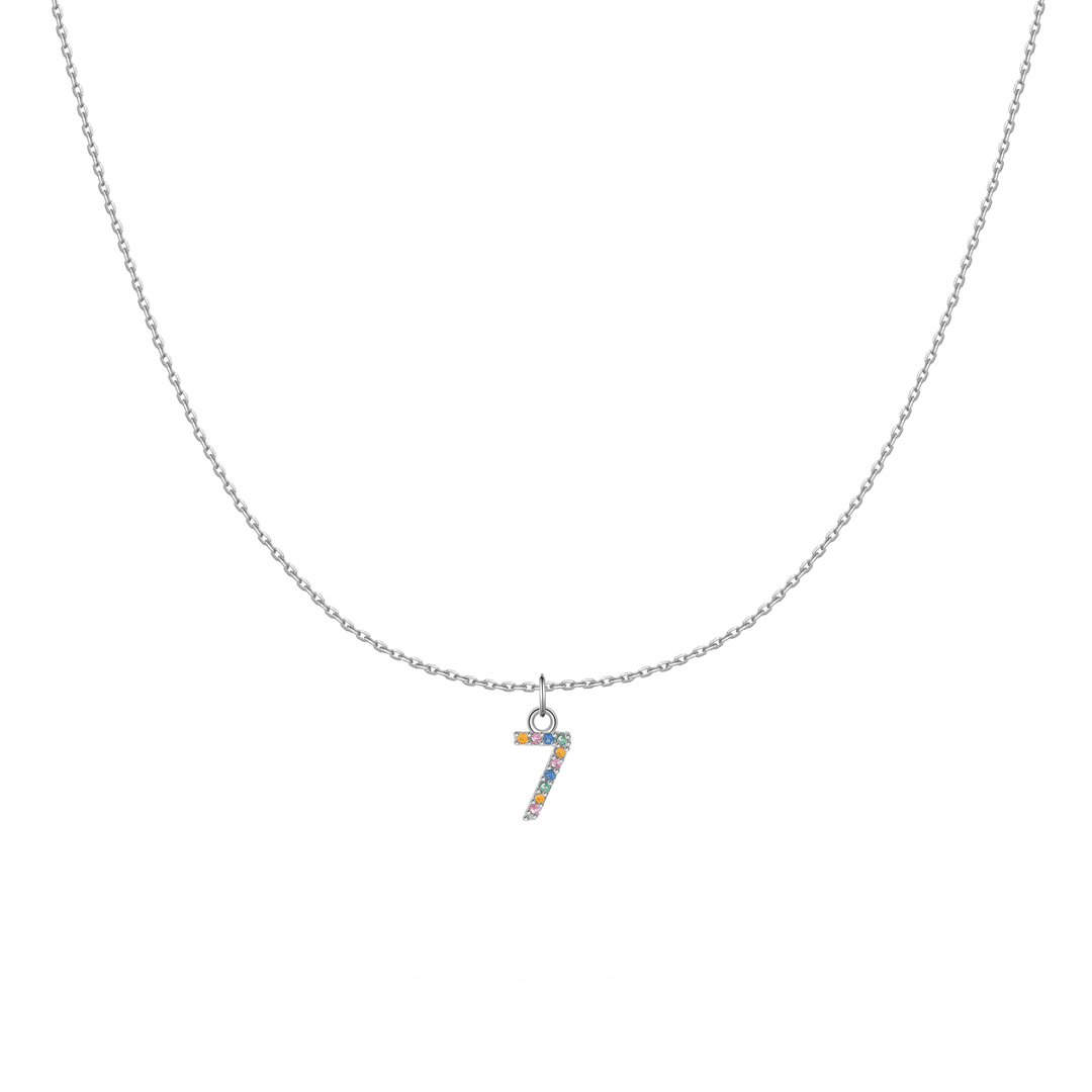 Collar 'Pequeños Números' - Plata Esterlina