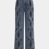 Fabiana – Pantalones Rectos de Mezclilla