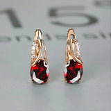 Pendientes Ruberine Veressa en Oro