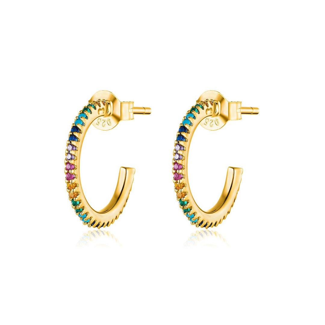 Pendientes 'Arcoíris' en Plata de Ley