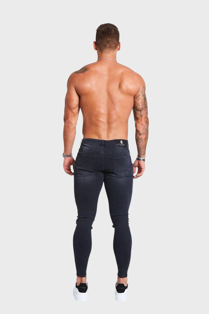 Franco – Pantalones grises sin desgastes