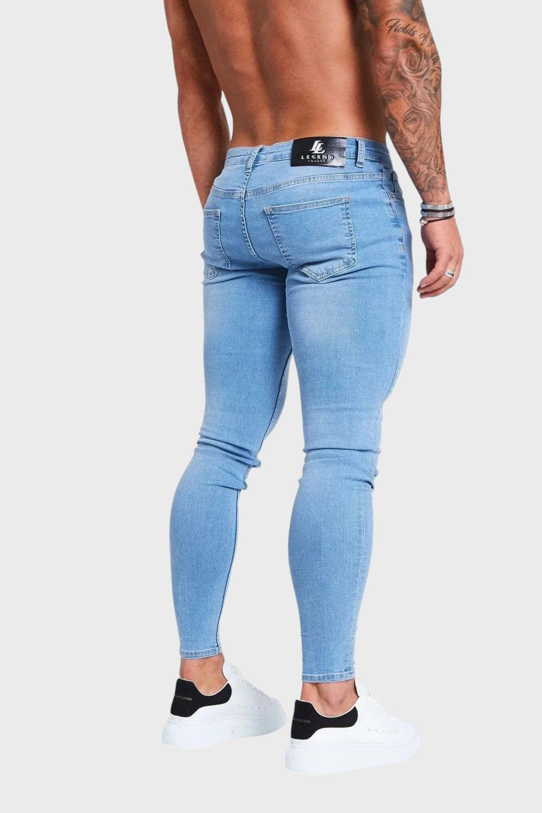 Heliodor – Jeans azul claro sin desgastes