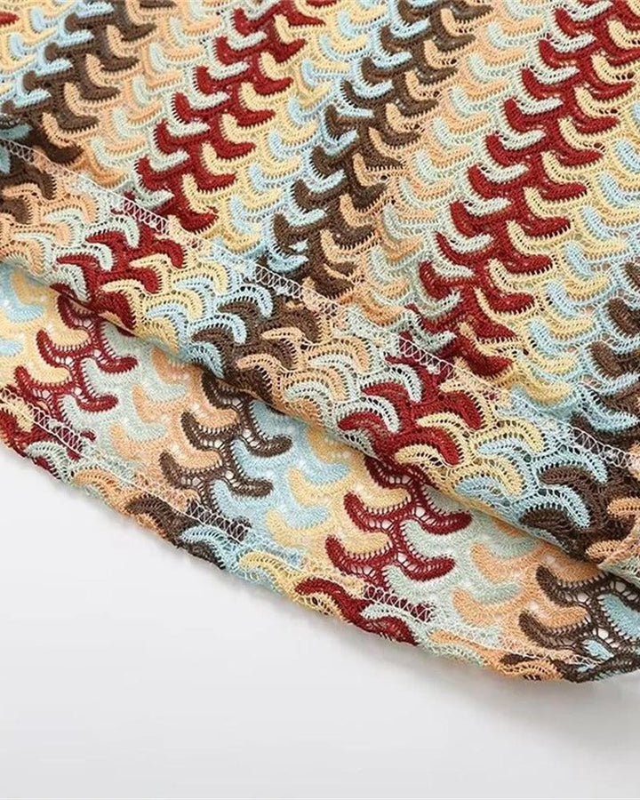 Judita - Vestido de playa bohemio de crochet