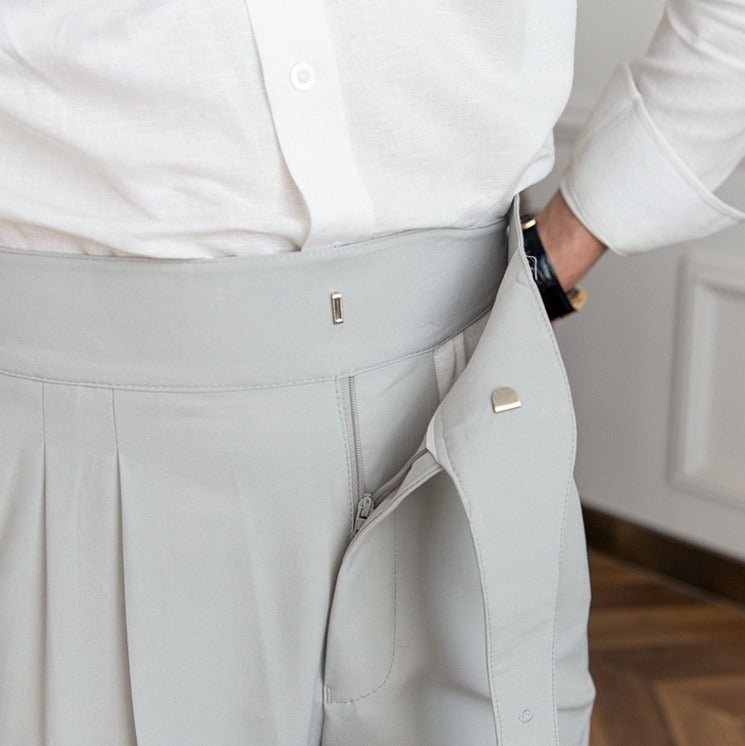 Simon – Pantalones náuticos informales en color azul