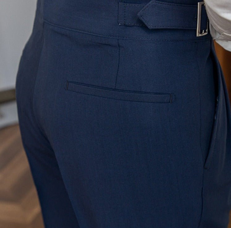 Simon – Pantalones náuticos informales en color azul