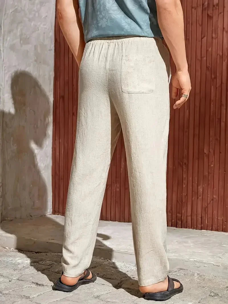 André – Pantalones Casual de Lino